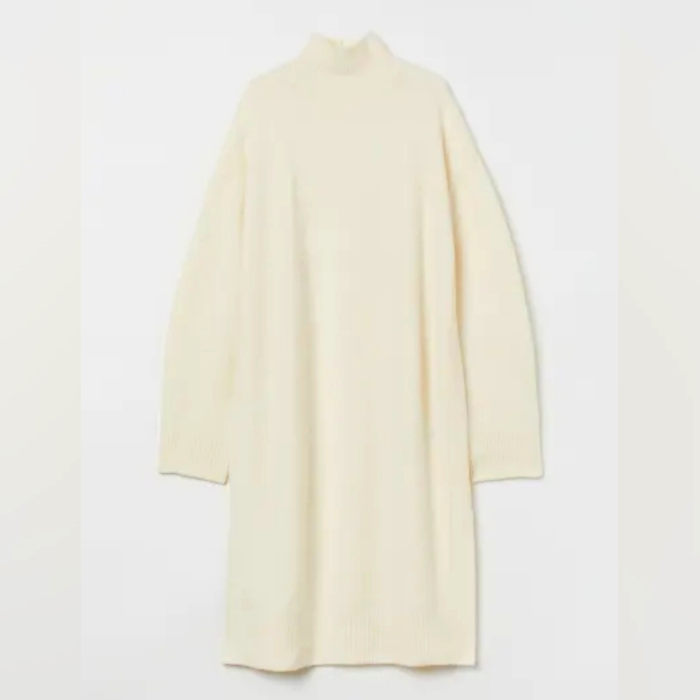 H&M Cream sweater dress